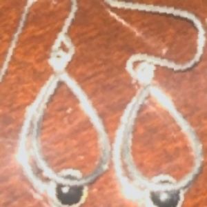 Sterling Silver & Onyx Dangle Earrings